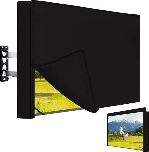 Vista 8 de Easy-Going Funda de TV para exteriores con plano frontal enrollable, impermeable y resistente a la intemperie para televisores de pantalla plana