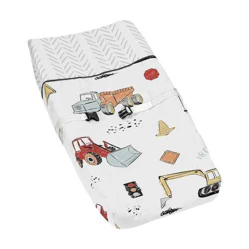 Vista 10 de Sweet Jojo Designs Funda para cambiador rojo, blanco y azul para colección deportiva de parche de béisbol
