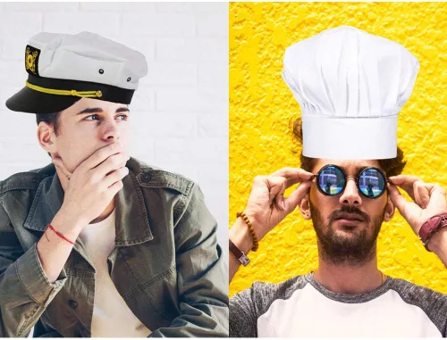 Vista 4 de Paquete de 6 divertidos sombreros de fiesta para adultos, varios sombreros de disfraces, accesorios de cabina de fotos para fiestas de disfraces