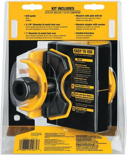 Vista 3 de Kit de instalación cerradura para puerta DeWalt D180004 Bi-Metal