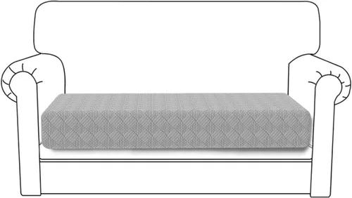 Vista 7 de Deep Dream - Funda elástica para cojines de sofá, funda protectora para muebles, funda para asiento de sofá (sofá extragrande, beige)