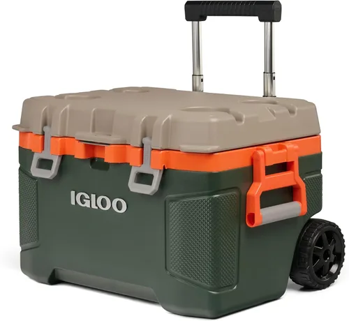 Vista 12 de Igloo Trailmate - Hielera con ruedas de 52 cuartos de galón, baúl de hielo rígido aislado, Americana