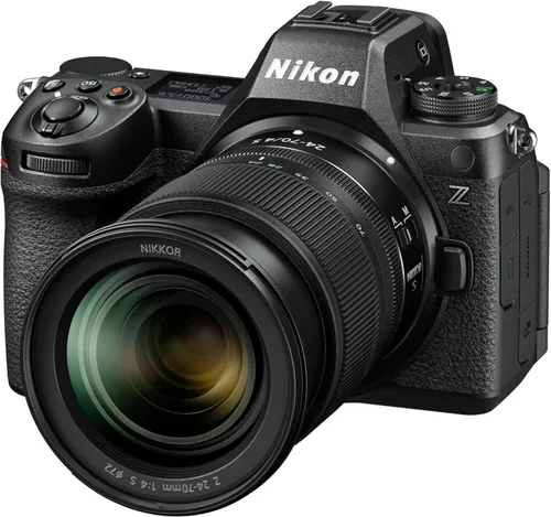Vista 3 de Nikon Z6 III con lente de 24-70 mm f/4 Cámara sin espejo de fotograma completo para fotos fijas/vídeo con grabación interna RAW de 6K/60p
