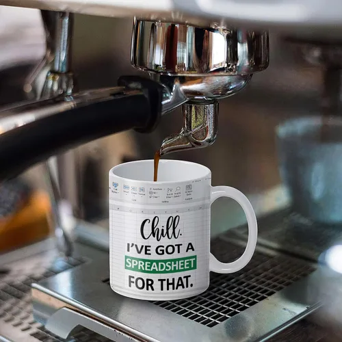 Vista 5 de Taza divertida de contador de Freak In The Sheets, regalos divertidos de contabilidad de fantasmas para hombres, mujeres, compañeros de trabajo
