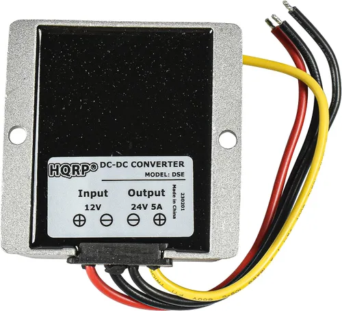 Vista 6 de HQRP Convertidor de aumento de corriente continua de 12 V hasta 24 V 5 A, regulador de voltaje de 120 W, convertidor de corriente continua