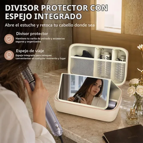 Vista 3 de GWCASE Estuche rígido de viaje para Shark FlexStyle Air Styler con divisor