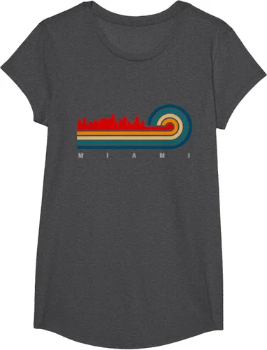 Vista 38 de Camiseta Retro City of Miami Florida, Negro