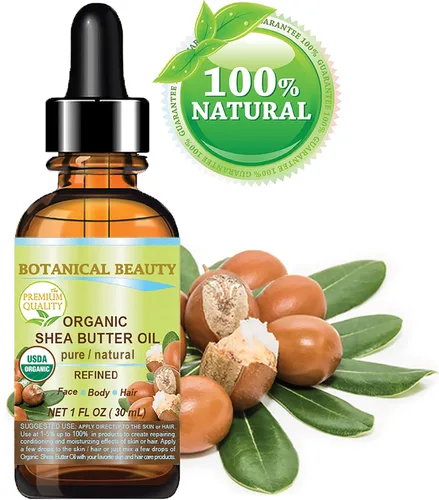 Vista 3 de Botanical Beauty Aceite orgánico de manteca de karité 100 % puro, natural, sin diluir, refinado, refinado, aceite portador prensado en frío