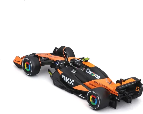 Vista 4 de Bburago Escala 1/43 Fórmula 1 McLaren F1 MCL38 Colección Grand Prix de Miami - #4 Lando Norris