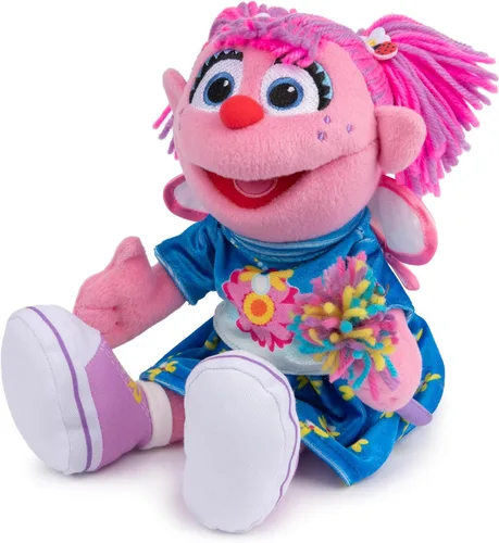 Vista 5 de GUND Sesame Street - Peluche oficial de Abby Cadabby Muppet de alta calidad para edades de 1 año en adelante, rosa/azul, 11 pulgadas Abby Cadabby