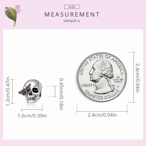 Vista 6 de BABAMIA Animal Charms for Bracelets 925 Sterling Silver Bead Charms Bee Butterfly Fox Charm Fits Bracelets and Necklaces Cute Charms for Women Girls