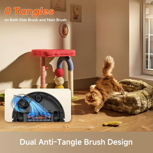 Vista 4 de [Usado] dreame Robot aspirador y trapeador D20 Air Plus, succión potente de 20,000