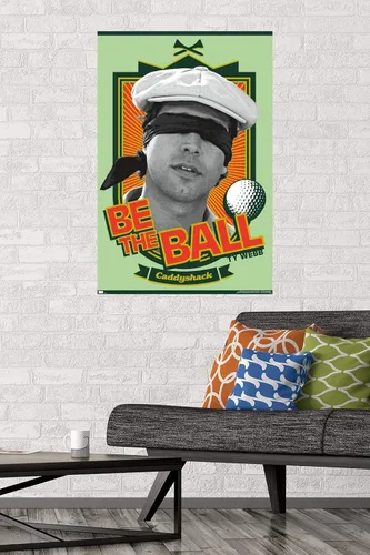Vista 19 de Trends International Caddyshack - Póster de pared Be the Ball, 14.725 x 22.375 pulgadas, versión enmarcada de madera de granero