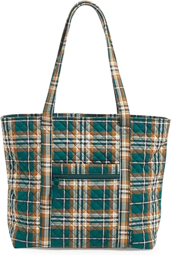 Vista 9 de Vera Bradley Bolso tote Vera de algodón para mujer Amatista Plaid - Algodón Reciclado