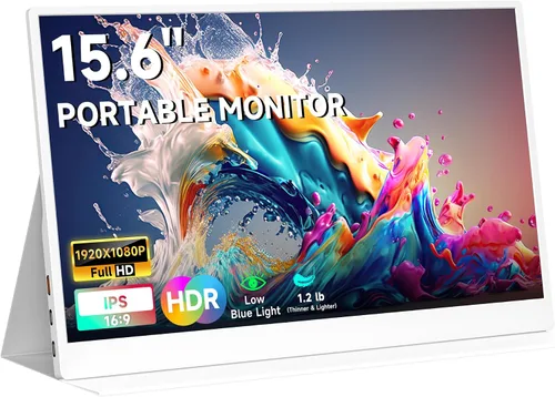 Vista 14 de AYY Monitor portátil 4k, pantalla táctil de 13.4" 3840x2160 Segunda pantalla 100% sRGB, 400cd HDR USB C Ultra Slim IPS Monitor portátil para Mac