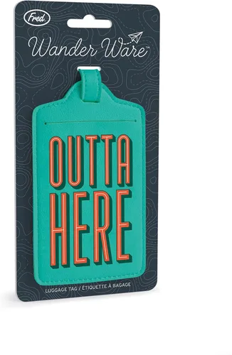 Vista 3 de Genuine Fred Wander Ware Luggage Tag 2.75" x 4.7