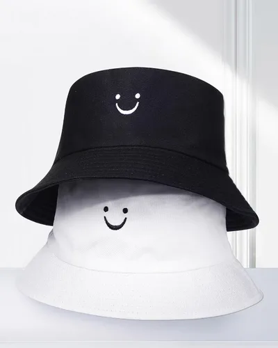 Vista 6 de Xtinmee 36 sombreros de pescador blancos y negros a granel para hombres y mujeres, unisex, para verano, viajes al aire libre, sombrero para el sol