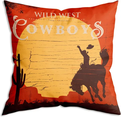 Vista 6 de Long Live Cowgirls, funda de cojín suave retro occidental The Cool Girl, funda de cojín decorativa para sofá o cama, 18 x 18 pulgadas, un regalo