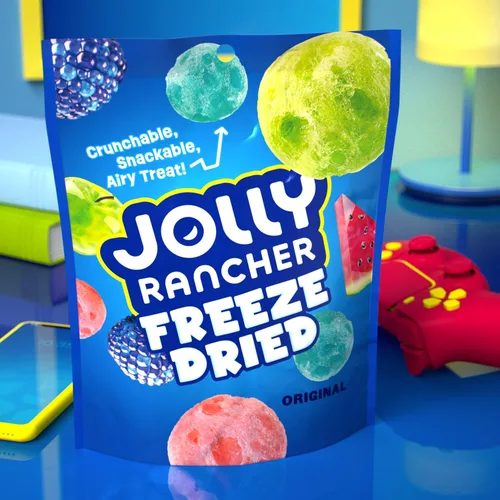 Vista 5 de JOLLY RANCHER Bolsa de dulces con sabor a fruta original liofilizada, 3.1 oz