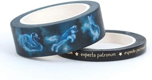 Vista 2 de Paper House Productions Harry Potter - Juego de 2 rollos de cinta adhesiva decorativa Washi para álbumes de recortes y manualidades - Expecto