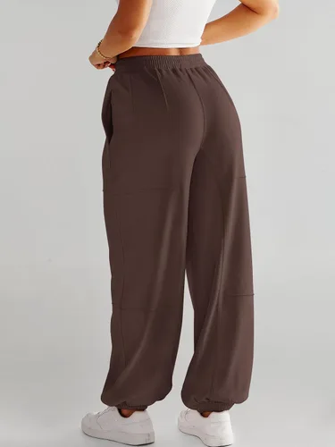 Vista 5 de ANRABESS Pantalones deportivos de cintura alta para mujer