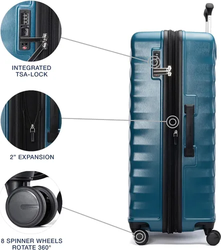Vista 5 de Travelpro Maxlite Air V2 Equipaje rígido expandible, Verde azulado