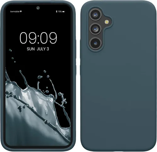 Vista 162 de kwmobile Funda Compatible con Samsung Galaxy A14 5G - Funda de teléfono de TPU y silicona con acabado suave - Verde Lima