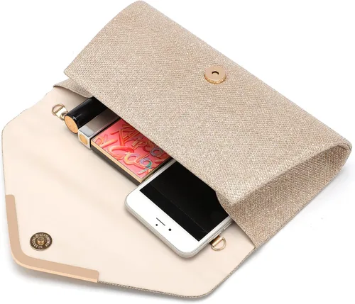 Vista 4 de Bolsos de mano brillantes para mujer, bolso de noche para mujer, bolso de mano para mujer, bolso de mano para fiesta, graduación, boda