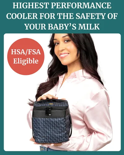 Vista 2 de IDAHO JONES Bolsa enfriadora de biberones – Almacenamiento de leche materna o fórmula para guardería, viajes y avión – Termo aislado – Transportador