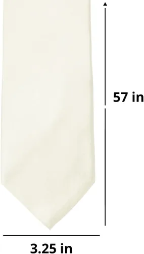 Vista 365 de tiemart Corbata de color sólido para hombre Longitud estándar