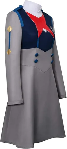 Vista 2 de Darling in The FRANXX Uniforme 02 Zero Two Cosplay Disfraz de anime japonés juego de rol