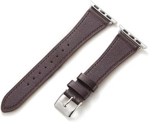 Vista 19 de HANDODO Italian Genuine Leather Band Women for Apple Watch Series 11 10 9 8 7 6 5 4 3 2 1 SE SE2 Ultra 2/3, SGS Certified Dressy Bracelet Cute Strap