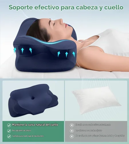 Vista 6 de DONAMA Cervical Pillow Ergonomic Memory Foam Pillow for Neck Support