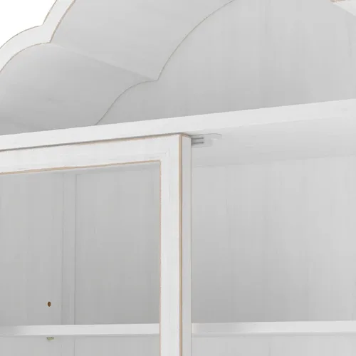 Vista 7 de Pared blanca del cuarto de baño de la cocina del gabinete de la Blanco