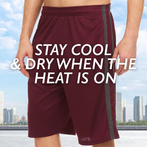 Vista 7 de Pantalones cortos deportivos para hombre, pantalones cortos de baloncesto para hombre, pantalones cortos activos para entrenamiento, gimnasio, correr