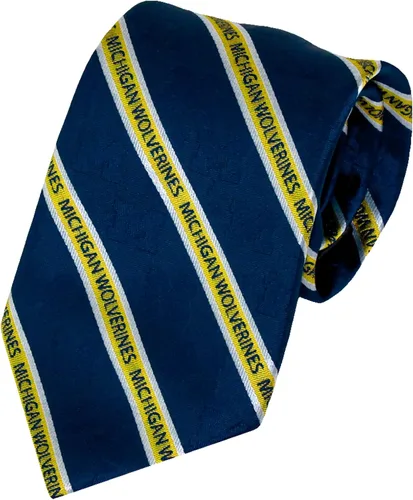 Vista 3 de Corbata oficial de los Michigan Wolverines de la NCAA