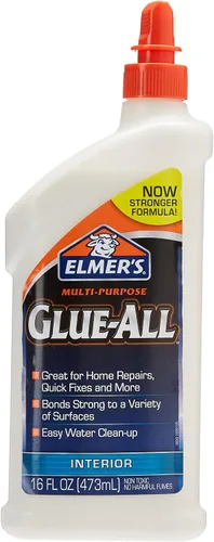Vista 2 de Elmer's Products Elmer's E3810 - Pegamento multiusos para todos, 4 onzas, 4 onzas, blanco, 4 onzas líquidas