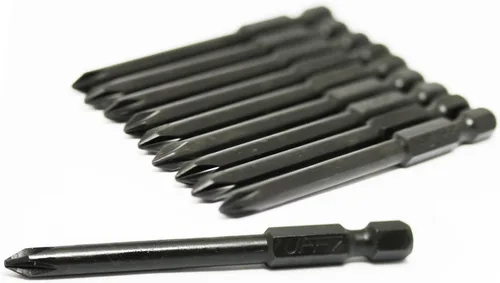 Vista 5 de UFFY - Insertar 1" pulgadas Phillips PH # 1 Power Impact Bit 10 pack 1/4 Hex