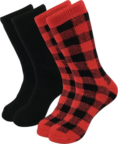 Vista 2 de HOT FEET Thermal Socks for Men 24 Pack, Extreme Cold Boots Socks -Winter Insulated Socks, Cold Weather Size 6-12