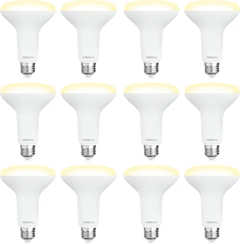 Vista 16 de DEGNJU Paquete de 6 bombillas LED empotradas BR30, bombillas de inundación regulables para interiores, CRI80 7 W, equivalente a 65 W, 2700 K, blanco