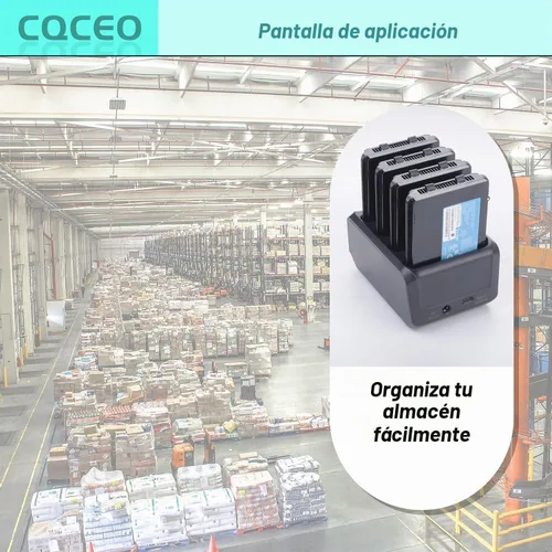 Vista 6 de Kit de cuna de carga de 4 ranuras para batería Zebra TC77 TC70 TC75