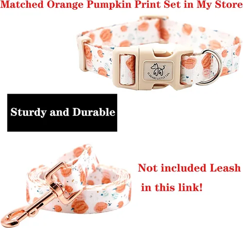 Vista 4 de Elegant little tail Collar para perro, collar de Halloween para mascotas, collar ajustable para perros pequeños, medianos y grandes, collares suaves