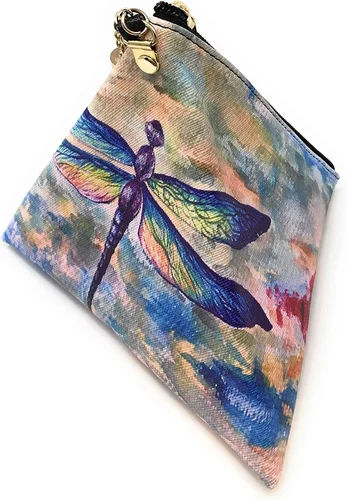 Vista 4 de Bolso de mano con diseño de triángulo de libélula, Varios