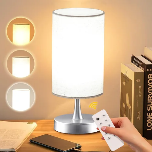 Vista 11 de Lámpara de terapia de luz Caromolly, luz de 10000 lux con control remoto, 3 temperaturas de color y 4 niveles de brillo y temporizador, lámpara