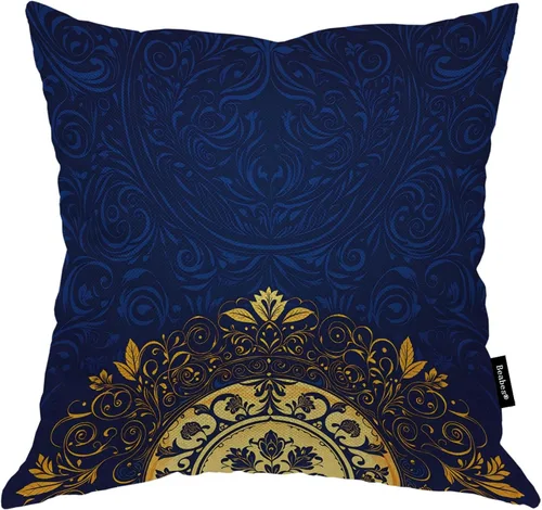Vista 30 de Fundas de almohada de pintura artística, líneas abstractas amarillas y grises, fundas de almohada suaves, funda de cojín para sala de estar, cama