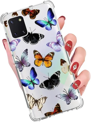 Vista 5 de Funda para Galaxy Note 10 Lite/Galaxy A81/Galaxy M60S SM-N770F Linda funda, transparente y flexible parachoques TPU suave goma silicona funda