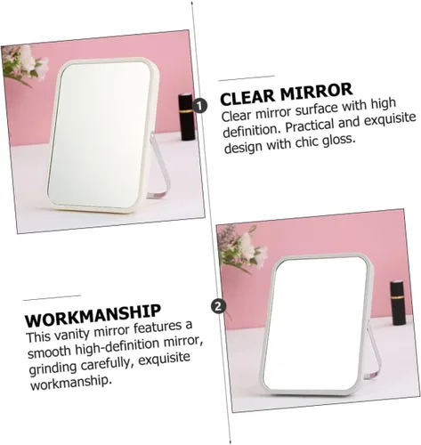Vista 9 de FOMIYES 1pc espejo de vanidad luces plegable soporte para cosméticos caseros estilo simple color aleatorio