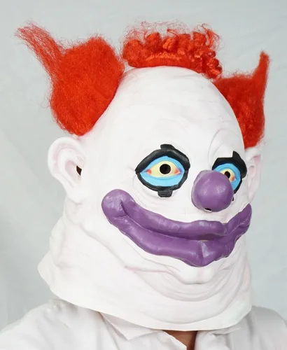 Vista 3 de Acid Tactical Killer Klown del espacio exterior Máscara de payaso de Halloween Disfraz de látex FATSO