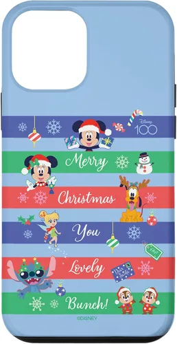 Vista 16 de Funda para iPhone 16 Disney 100 Mickey & Friends Merry Christmas You Lovely Bunch