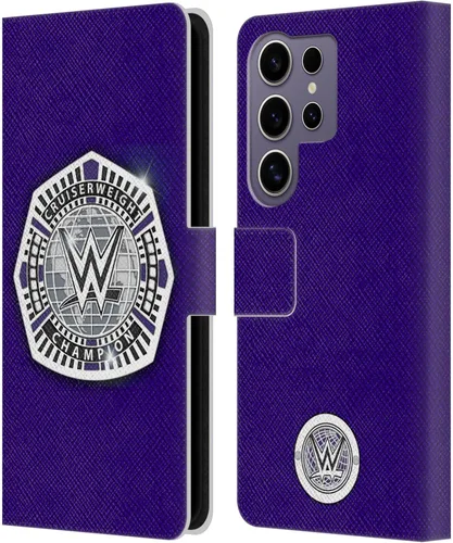Vista 197 de Head Case Designs Officially Licensed WWE Cruiserweight Champion Title Belts Leather Wallet Case Compatible with Samsung Galaxy A07 4G Campeón